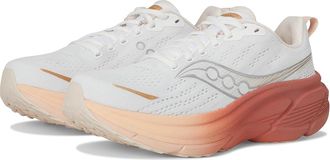 Saucony Hurricane 25 Womens Running Shoes White/Cameo : 6.5 D - Wide, Leather