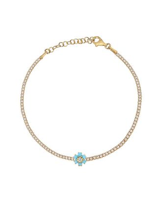 Gabi Rielle Color Forward 14K Vermeil Crystal Tennis Bracelet
