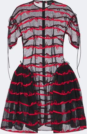 Simone Rocha Bow-detail tulle minidress