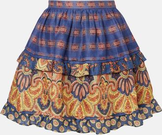 Valentino Minigonna Voyage Imaginaire in lino