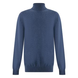 Fedeli Cashmere Turtleneck Sweater - Heren - Truien - Blauw - Maat: 4XL Kasjmier