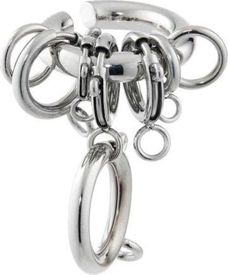 Justine Clenquet Jay Ear Cuff in Palladium at Nordstrom