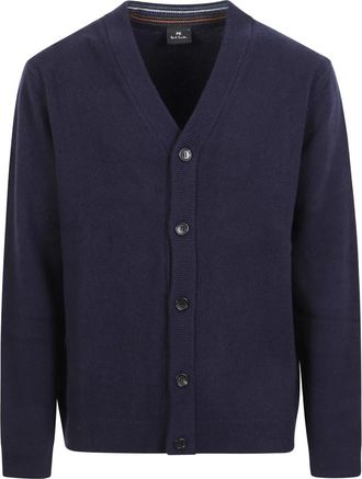 Paul Smith M2R-488Z Vest - Heren - Truien - Blauw - Maat: XL Wol