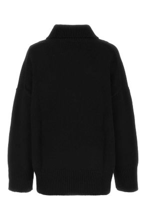 Chlo&eacute; Womens Cashmere Oversize Sweater Black