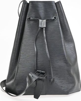 Louis Vuitton Sac A Dos Drawstring Epi Leather Black Leather Backpack Bag (Pre-Owned)