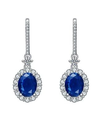 Rachel Glauber Diamond Cz Dangle Earrings