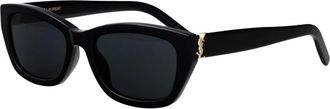 Saint Laurent M153 Zonnebril - unisex - Zonnebrillen - Zwart - 55 MM - Accessoires