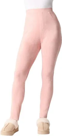 Roaman's Faux Suede Legging in Soft Blush at Nordstrom, Size Medium