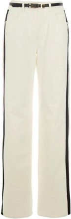Elisabetta Franchi Mujer, Pantalones, Blanco, Talla: W28