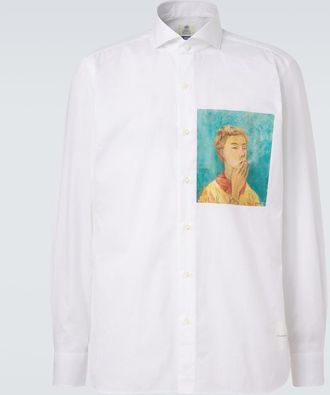 Junya Watanabe x Luigi Borrelli printed cotton shirt