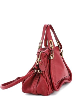 Chlo&eacute; Paraty Top Handle Bag Leather Medium satchel - Pink