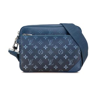 Louis Vuitton Pre-owned Monogram Gradient Trio Messenger - Dames - Pre-owned - Blauw - Maat: ONE Size