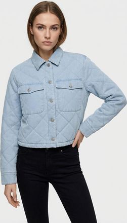 Only Kurzjacke ONLY ONLMIST WASHED QUILT JACKET CC OTW, Damen, Gr. XL, tradewinds, Web, Obermaterial: 100% Baumwolle, unifarben, normal, Jacken Kurzjacke, 