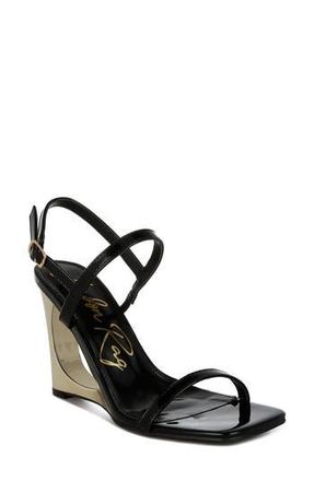 London Rag Ladra Wedge Sandal in Black at Nordstrom Rack, Size 9.5