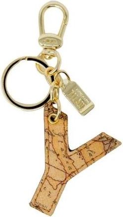 Alviero Martini 1A Classe Geo Map Style Sleutelhanger - Dames - Sleutelhangers & Tashangers - Beige - ONE Size - Accessoires