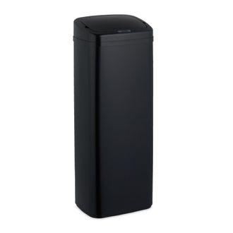 Relaxdays Relaxdays - Cubo De Basura Cocina Con Sensor, 50 Litros, Tapa El&eacute;ctrica, Soporte Bolsas, Papelera Autom&aacute;tica, Negro