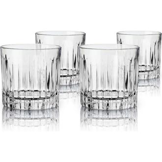 Viski Reserve Milo Crystal Neat Glasses Set of 4 in Clear at Nordstrom