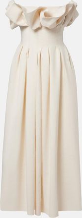 Khaite Claude draped bustier dress