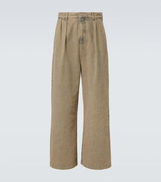 Loewe Pleated wide-leg jeans