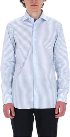 Barba Casual Shirts, male, Blue, Size: 2XL Striped Shirt
