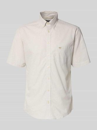 Fynch-Hatton Fynch-Hatton Modern Fit Freizeithemd mit Brusttasche und Logo-Stitching in Hellgruen, Gr&ouml;&szlig;e 3XL