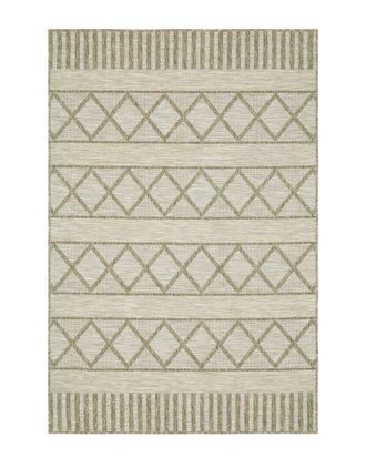 Style Haven Stylehaven Tropic Geometric Stripes Ultimate Performance Area Rug