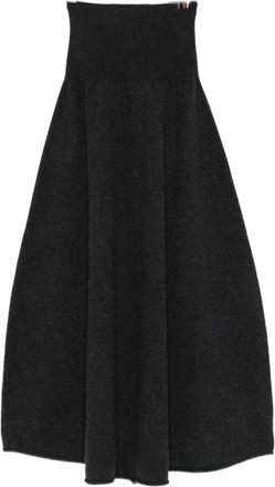 Extreme Cashmere Midi Skirts, female, Black, Size: ONE SIZE Midi Skirt