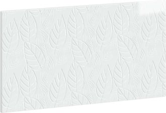 vidaXL Cabecero Montada En La Pared Delft Blanco Brillante Vidaxl
