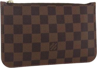 Louis Vuitton Pre-owned Clutches, female, Brown, Size: ONE SIZE Pre-owned Canvas Pouch