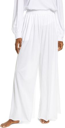 Lunya Organic Pima Wide Leg Lounge Pants in Sincere White at Nordstrom, Size X-Large