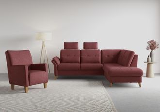Sit&more Ecksofa »Göteborg« inkl. Sitztiefenverstellung, wahlweise mit Bettfunktion & Bettkasten