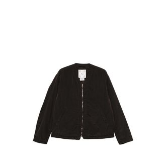 RANRA Logo-embroidered Zip-up Jacket