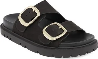 Mia Alttar Slide Sandal in Charcoal at Nordstrom, Size 8.5