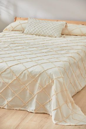 Calma House Colcha color crudo 240x260 para Cama de 135-150