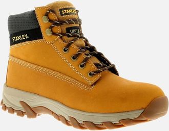 Stanley Mens Stanley Mens Safety Boots Hartford Leather Lace Up honey UK Size - Cream - Size: 10