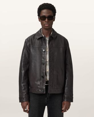 AllSaints Nates Leather Jacket