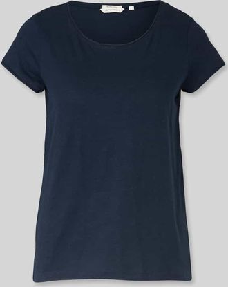 Tom Tailor Relaxed Fit T-Shirt aus reiner Baumwolle in Dunkelblau, Gr&ouml;&szlig;e XXXL