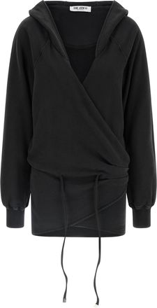 The Attico Black Cotton Short Womens Dress