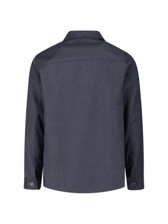 Cruna Mens Shirts Grey Lana Vergine