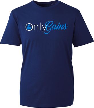 Generic Funny Gym T-Shirt for Men - Only Gains Workout Fitness Tee, Bodybuilding Graphic Shirt, Weightlifting Training Apparel, Novelty Gift for Gym Lovers (N