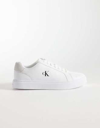 Calvin Klein Sneakers classiche bianche con suola cupsole-Bianco