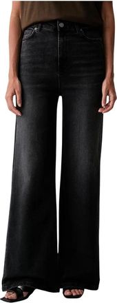 Twinset Straight Jeans - Dames - Loose Fit Jeans - Zwart - W28 - Katoen - Jeans