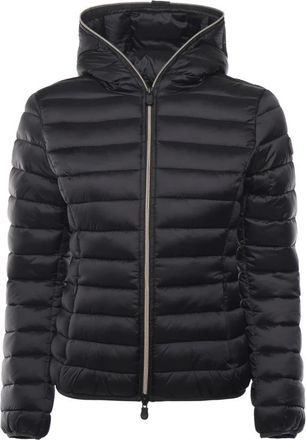 Save The Duck Hooded Jacket - Dames - Gewatteerde jassen - Zwart - S - Jassen