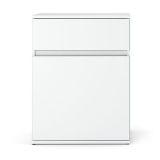 OEM C&oacute;moda Blanca Con Cajonera 60cm Moderna Sal&oacute;n Dormitorio Sin Tiradores