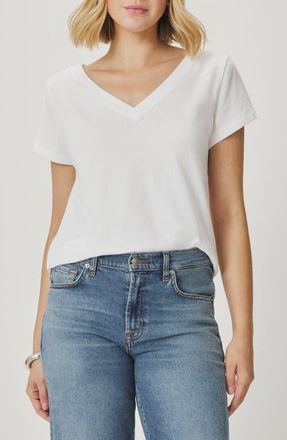 Splendid Lila Regen V-Neck Cotton T-Shirt in White at Nordstrom, Size X-Small