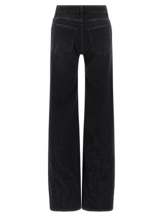 Balenciaga Wide-Leg Jeans - Black