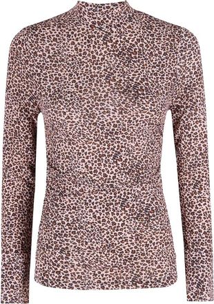 Farm Rio Baby Leopard Blouse - Dames - Longsleeves - Veelkleurig - S - Tops