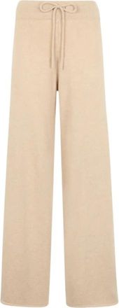 MC2 Saint Barth Blend WS Stijlvol Modieus Shirt - Dames - Wijde Broeken - Beige - L - Broeken