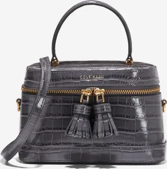 Cole Haan Womens Fleur Vanity Bag - Black