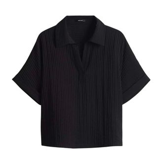 OPUS Dames, Tops, Zwart, Maat: M Poliester